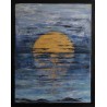 Soleil levant peinture de Laurence Viarnaud | Galerie Fenêtresurartistes