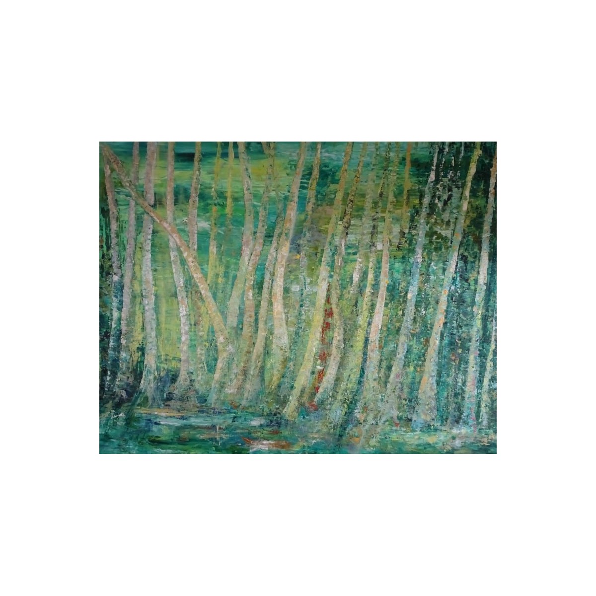"Solidaires" une peinture de Corinne Foucouin | Galerie Fenêtresurartistes