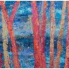 Fluctuat - Peinture à l'huile au couteau - Abstraction paysage aquatique - Corinne Foucouin - Détails