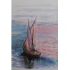 Voilier Rose - Peinture marine voilier - Aquarelle - Laurence Viarnaud - Galerie FenêtreSurArtistes
