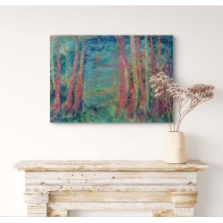 Promenade d'été peinture de Corinne Foucouin / Galerie Fenêtresurartistes