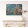 Promenade d'été peinture de Corinne Foucouin / Galerie Fenêtresurartistes