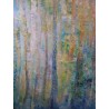 Echanges - Peinture à l'huile au couteau - Paysage nature abstrait - Corinne Foucouin - Galerie FenêtreSurArtistes