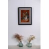 Lynx ocre de Laurence Viarnaud | Galerie Fenêtresurartistes