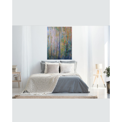 "Echanges" peinture de Corinne Foucouin | Galerie Fenêtresurartistes