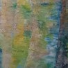 Echanges - Peinture à l'huile au couteau - Paysage nature abstrait - Corinne Foucouin - texture