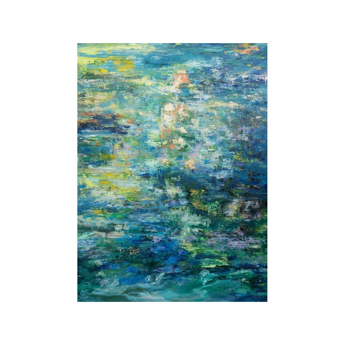 L'etang d'une nuit d'été de Corinne Foucouin / Galerie Fenêtresurartistes