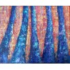 Forces - Peinture à l'huile au couteau - Abstraction naturelle dynamique - Corinne Foucouin - Galerie FenêtreSurArtistes