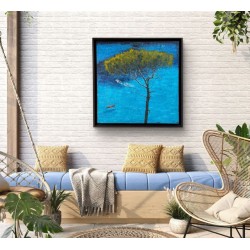 Calanque de Sormiou une peinture de Julien Boullay |galerie Fenêtresurartistes