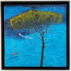 Calanque de Sormiou une peinture de Julien Boullay |galerie Fenêtresurartistes