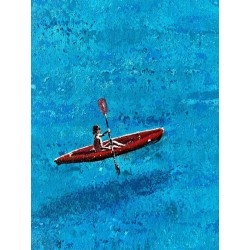 Calanque de Sormiou une peinture de Julien Boullay |galerie Fenêtresurartistes