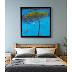 Calanque de Sormiou une peinture de Julien Boullay |galerie Fenêtresurartistes