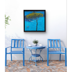 Calanque de Sormiou une peinture de Julien Boullay |galerie Fenêtresurartistes