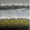 Threatening sky - Peinture paysage ciel menaçant orageux - Julien Boullay - Galerie FenêtreSurArtistes