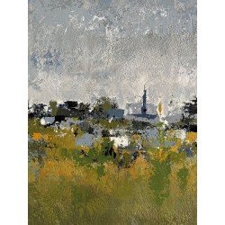 Threatening sky - Peinture paysage ciel menaçant orageux - Julien Boullay - zoom
