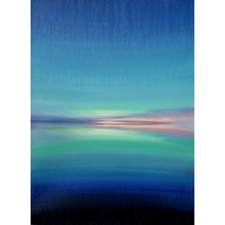 Emeraude - Peinture abstraite verte émeraude - Laurent Paugam - Galerie FenêtreSurArtistes