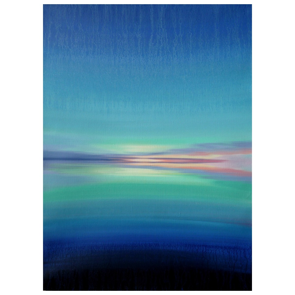 Emeraude - Peinture abstraite verte émeraude - Laurent Paugam - Galerie FenêtreSurArtistes