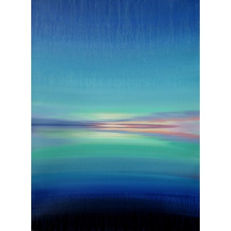 Emeraude - Peinture abstraite verte émeraude - Laurent Paugam - Galerie FenêtreSurArtistes