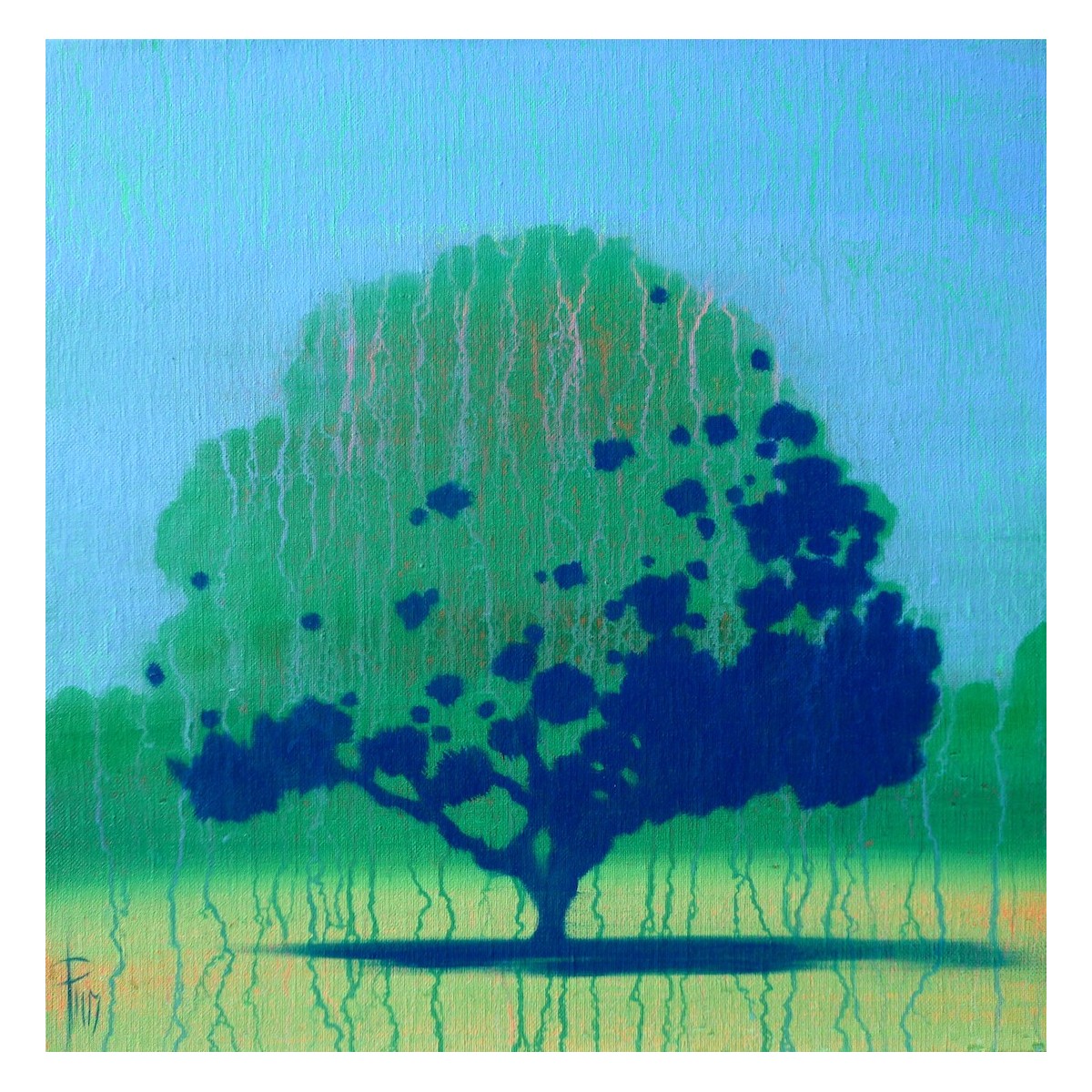 Flore 2 - Peinture botanique florale contemporaine - Laurent Paugam - Galerie FenêtreSurArtistes