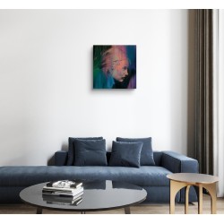 Esther - Peinture portrait contemporain - Laurent Paugam - Dans un salon