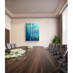 Aqua 3 – Corinne Foucouin | Peinture contemporaine grand format | Art immersif et déco – Fenêtresurartistes