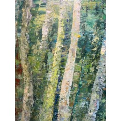 "Solidaires" une peinture de Corinne Foucouin | Galerie Fenêtresurartistes