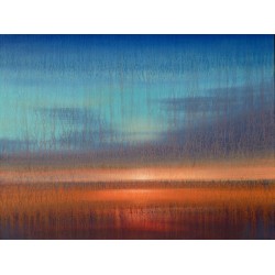 Fin Août - Peinture paysage fin d'été lumière dorée - Laurent Paugam - Galerie FenêtreSurArtistes