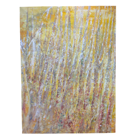 Light 2 - Peinture à l'huile au couteau - Abstraction lumineuse claire - Corinne Foucouin - Galerie FenêtreSurArtistes