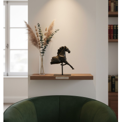Cheval au trot - Sculpture en bronze contemporaine - Cheval en mouvement - Laurence Viarnaud - Mis en situation