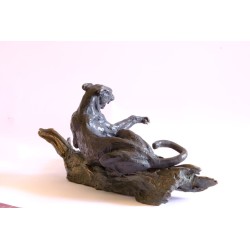 Panthère noire de Laurence Viarnaud / Galerie Fenêtresurartistes