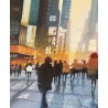 Big Rush - Peinture à l'huile - Scène urbaine agitée foule ville - Eric Turlot - Galerie FenêtreSurArtistes