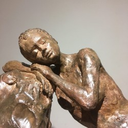 Belle endormie - Sculpture bronze - Figure féminine endormie repos - Carol Saint Georges - Galerie FenêtreSurArtistes