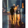 Trop tard pour un ciné - Peinture à l'huile - Scène nocturne cinéma rue Paris - Eric Turlot - Galerie FenêtreSurArtistes