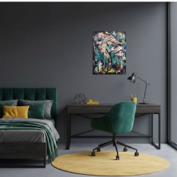 Ascension - Peinture contemporaine originale - Yoan Rimbault - mise en situation dans une chambre