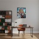 Emerveillement - Peinture contemporaine originale - Yoan Rimbault -  Mise en situation dans un bureau moderne