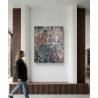 La robe Léopard - Peinture contemporaine portrait féminin robe léopard - Yoan Rimbault - dans une entrée
