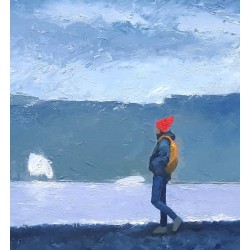 Prendre le large - Peinture à l'huile - Eric Turlot - détail texture matière