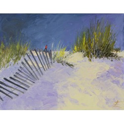 Peinture dunes crépuscule – Eric Turlot – huile sur toile