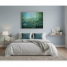 Tableau paysage contemporain Bucolique 2 – Corinne Foucouin | 97x130 cm