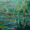 Tableau paysage contemporain Bucolique 2 – Corinne Foucouin | 97x130 cm