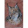 Lynx ocre de Laurence Viarnaud | Galerie Fenêtresurartistes