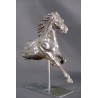 Cheval au trot - Sculpture en bronze contemporaine - Cheval en mouvement - Laurence Viarnaud - Vue de trois quart
