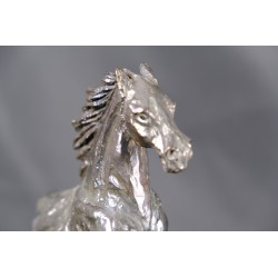 Cheval au trot - Sculpture en bronze contemporaine - Cheval en mouvement - Laurence Viarnaud - Zoom