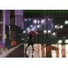 Reviens tard - Peinture à l'huile - Scène nocturne urbaine - Eric Turlot - Galerie FenêtreSurArtistes
